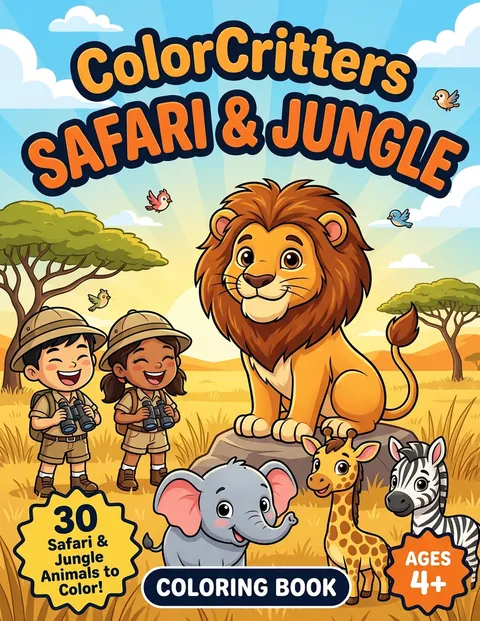 Cover of ColorCritters: Safari & Jungle Animals