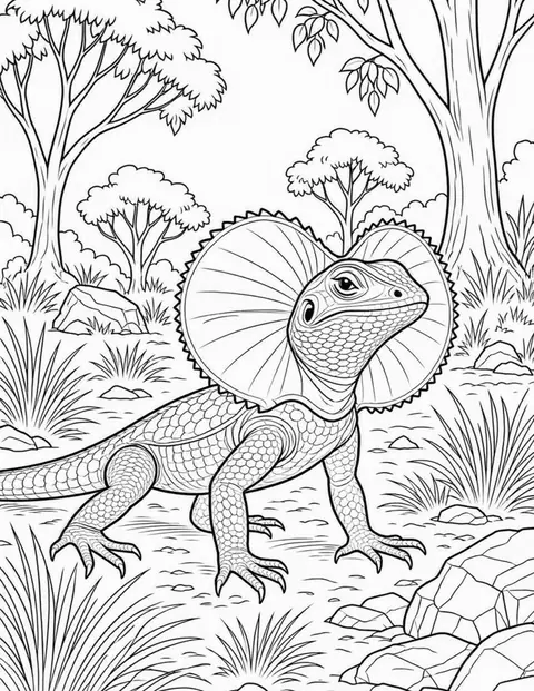 Frilled Lizard, Reptiles & Amphibians