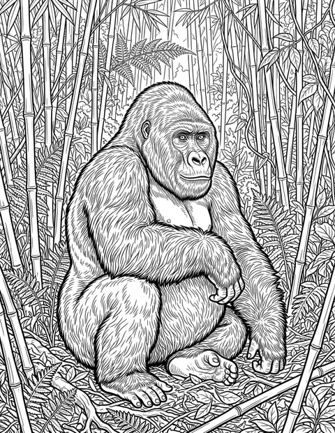 Mountain Gorilla, Safari & Jungle Animals
