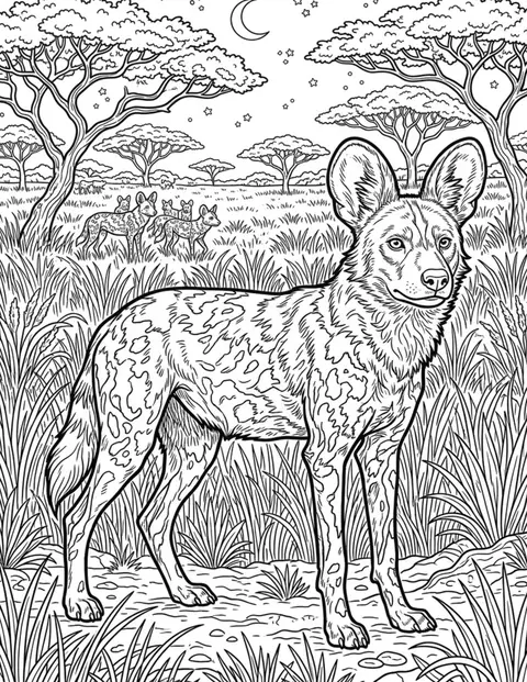 African Wild Dog, Safari & Jungle Animals