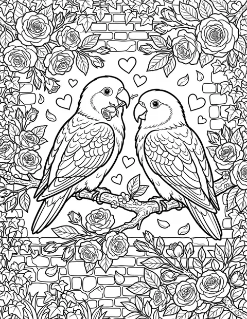 Lovebirds, Seasons of Color: Valentine's Day