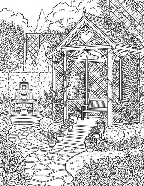 Rose Gazebo, Seasons of Color: Valentine's Day